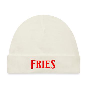 Fries - Baby Premium Organic Mütze - Naturweiß - Vorne