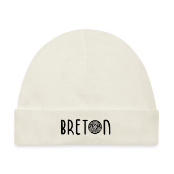 Bretonisch - Bretagne - Baby Premium Organic Mütze - Naturweiß - Vorne