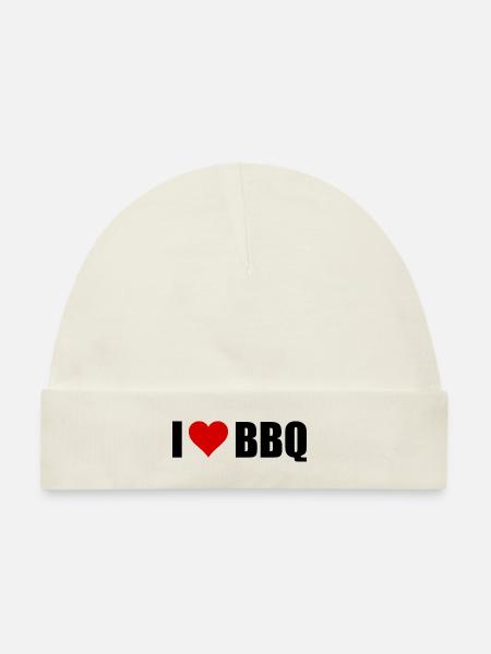 BBQ - Baby Premium Organic Mütze - Naturweiß