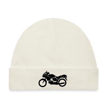 Motorrad, Motorräder - Baby Premium Organic Mütze - Naturweiß - Vorne