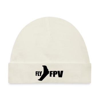 fly fpv - Baby Premium Organic Mütze - Naturweiß - Vorne