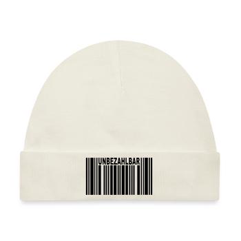 unbezahlbar barcode - Baby Premium Organic Mütze - Naturweiß - Vorne