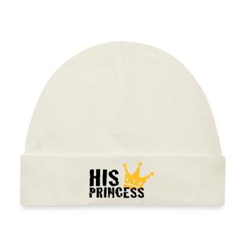 His Princess - Baby Premium Organic Mütze - Naturweiß - Vorne