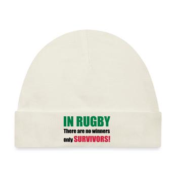 rugby - Baby Premium Organic Mütze - Naturweiß - Vorne