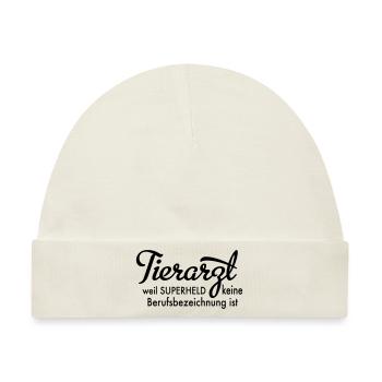 Tierarzt - Baby Premium Organic Mütze - Naturweiß - Vorne