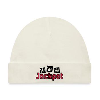 jackpot - Baby Premium Organic Mütze - Naturweiß - Vorne