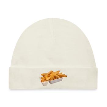 Pommes Zeug - Baby Premium Organic Mütze - Naturweiß - Vorne