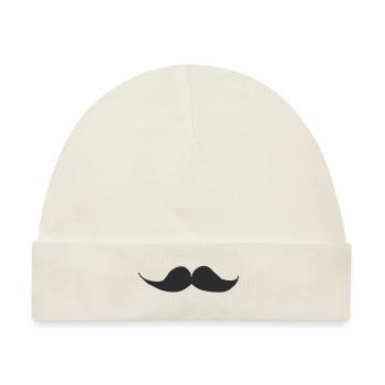 Schnauzbart | Moustache - Baby Premium Organic Mütze - Naturweiß - Vorne