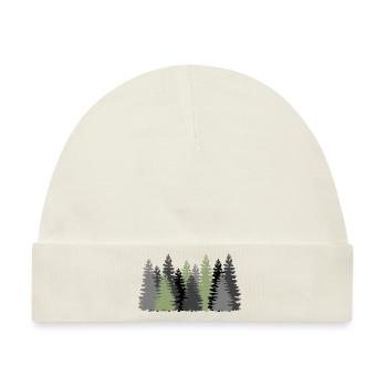 baum tree baumstamm wald forest woods168 - Baby Premium Organic Mütze - Naturweiß - Vorne