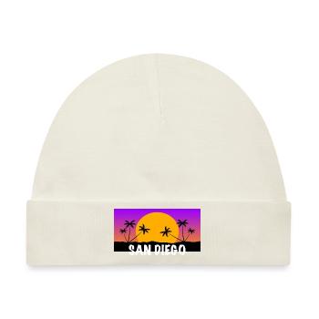 San Diego Shirt ! - Baby Premium Organic Mütze - Naturweiß - Vorne