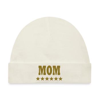 Mom - Baby Premium Organic Mütze - Naturweiß - Vorne
