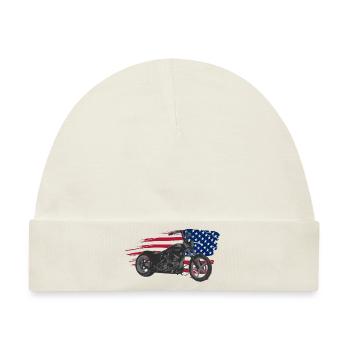 custom bike usa - Baby Premium Organic Mütze - Naturweiß - Vorne