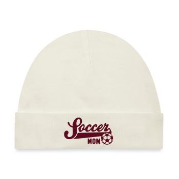 Soccer MOM - Baby Premium Organic Mütze - Naturweiß - Vorne