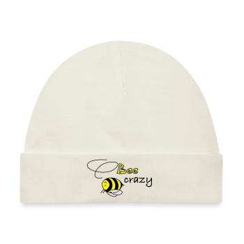 bee crazy - Baby Premium Organic Mütze - Naturweiß - Vorne