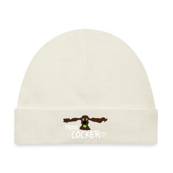 Cocker Spaniel - Baby Premium Organic Mütze - Naturweiß - Vorne