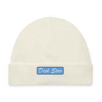 Dick Star Design - Baby Premium Organic Mütze - Naturweiß - Vorne