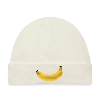 banane - Baby Premium Organic Mütze - Naturweiß - Vorne