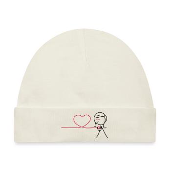Together Forever (Motiv 1 von 2) (Girl) - Baby Premium Organic Mütze - Naturweiß - Vorne