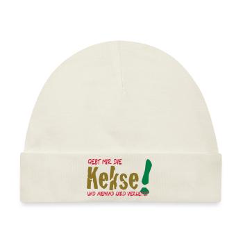 Kekse ... - Baby Premium Organic Mütze - Naturweiß - Vorne
