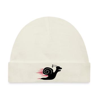 Fast Snail - Baby Premium Organic Mütze - Naturweiß - Vorne