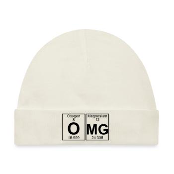 O-Mg (omg) - Full - Baby Premium Organic Mütze - Naturweiß - Vorne