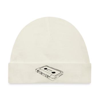 Kassette Cassette - Baby Premium Organic Mütze - Naturweiß - Vorne