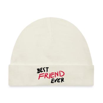 Best Friend Ever - Baby Premium Organic Mütze - Naturweiß - Vorne