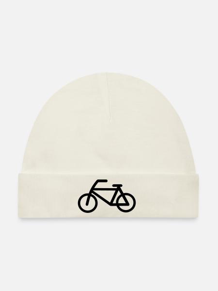 fahrrad 2 - Baby Premium Organic Mütze - Naturweiß