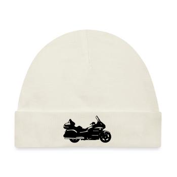 goldwing gt motorrad zeichnung - Baby Premium Organic Mütze - Naturweiß - Vorne
