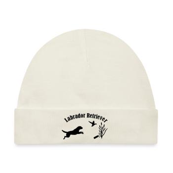 Labrador Retriever - Baby Premium Organic Mütze - Naturweiß - Vorne