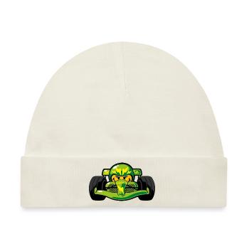 Smiley Car - Baby Premium Organic Mütze - Naturweiß - Vorne