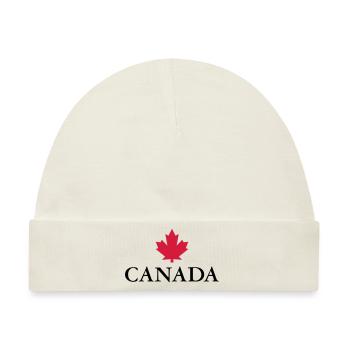 Canada Ottawa Ahorn Maple Leaf Kanada Amerika - Baby Premium Organic Mütze - Naturweiß - Vorne