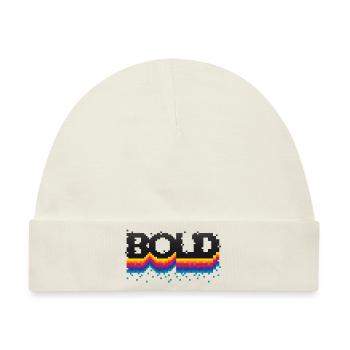 Bold (Pixel, Schriftzug) - Baby Premium Organic Mütze - Naturweiß - Vorne