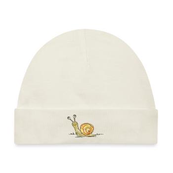 Lustige Schnecke - Baby Premium Organic Mütze - Naturweiß - Vorne