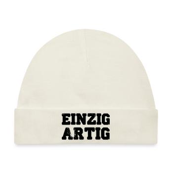 einzigartig - Baby Premium Organic Mütze - Naturweiß - Vorne