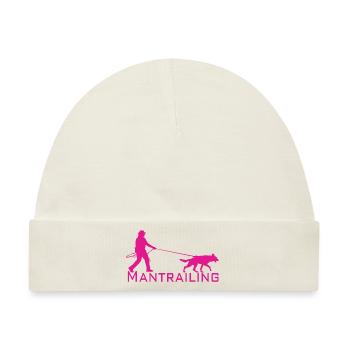 Mantrailing Pink - Baby Premium Organic Mütze - Naturweiß - Vorne
