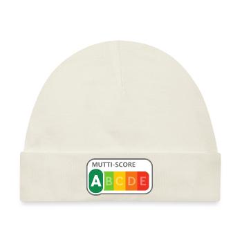 Mutti-Score - Baby Premium Organic Mütze - Naturweiß - Vorne