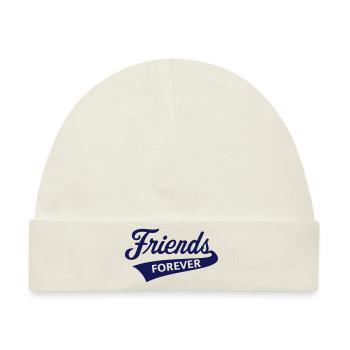 Friends Forever (Friendship / Best Buddies) - Baby Premium Organic Mütze - Naturweiß - Vorne