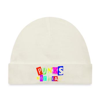 PUNKS NOT DEAD - Baby Premium Organic Mütze - Naturweiß - Vorne