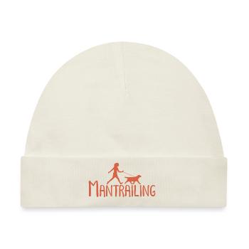 Mantrailing Suchhund Geschenk Hundeliebhaber - Baby Premium Organic Mütze - Naturweiß - Vorne