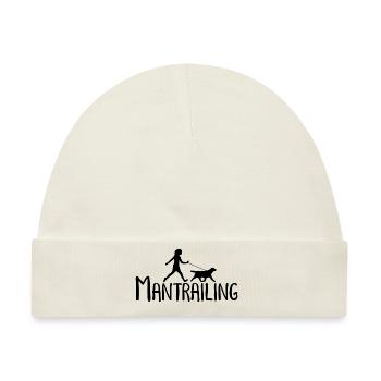 Mantrailing Suchhund Geschenk Hundeliebhaber - Baby Premium Organic Mütze - Naturweiß - Vorne