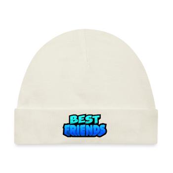 best friends | beste freunde - Baby Premium Organic Mütze - Naturweiß - Vorne