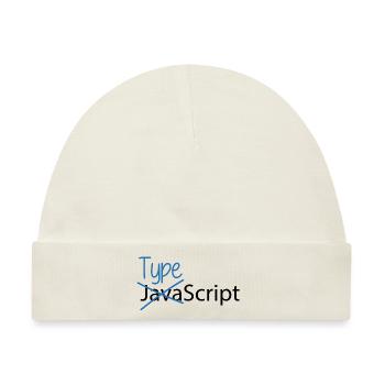 Typescript over Javascript - Baby Premium Organic Mütze - Naturweiß - Vorne