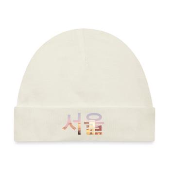 Seoul Koreanisch Sprache - Baby Premium Organic Mütze - Naturweiß - Vorne