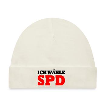 Ich wähle spd - Baby Premium Organic Mütze - Naturweiß - Vorne