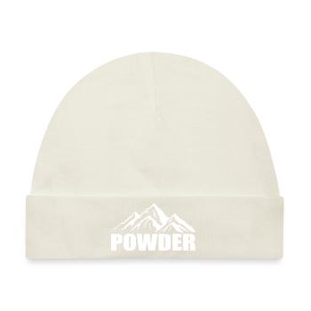 Snowboard Snowboarder - Baby Premium Organic Mütze - Naturweiß - Vorne