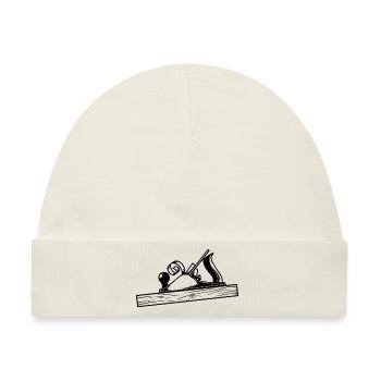 Schreiner Hobel Design - Baby Premium Organic Mütze - Naturweiß - Vorne
