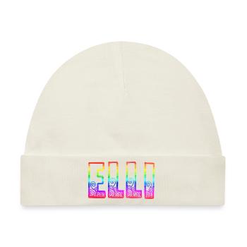 elli rs regenbogen - Baby Premium Organic Mütze - Naturweiß - Vorne