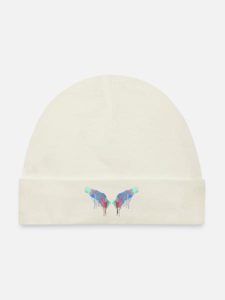 engelsflügel,flügel,angelwings,bunt,graffiti - Baby Premium Organic Mütze - Naturweiß