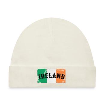 Irland - Irland Flagge - Baby Premium Organic Mütze - Naturweiß - Vorne